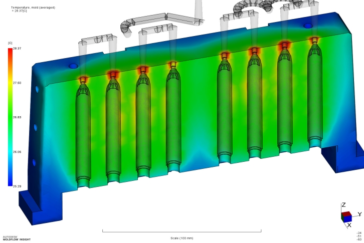 slide temperature simulation