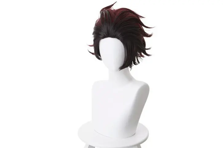 kamado tanjirou anime demon slayer costume hair