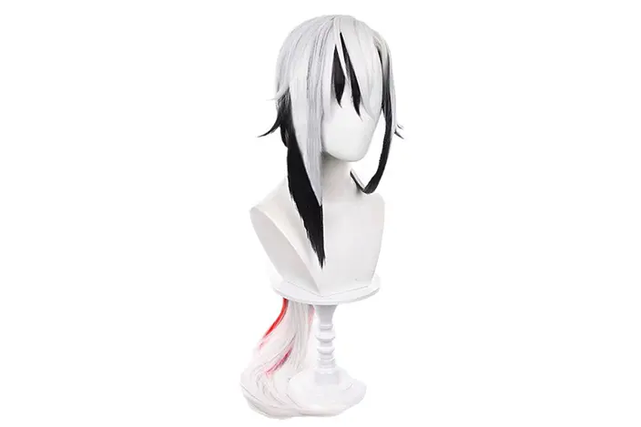 fatui arlecchino servant cosplay genshin impact costumes hair