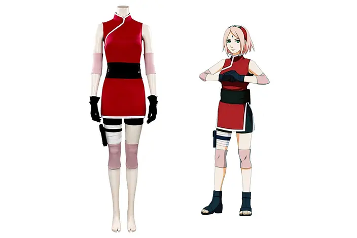 Naruto - Sakura Haruno Cosplay Costume