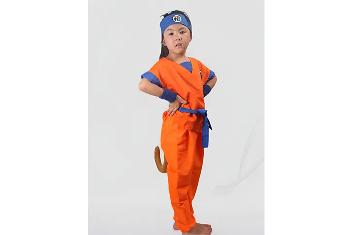 dragon ball goku halloween cosplay costume for kid