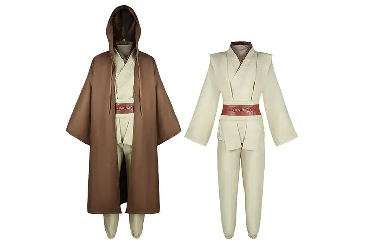 Star Wars Jedi Knight Anakin Suit Black and Coffee Cloak Costume