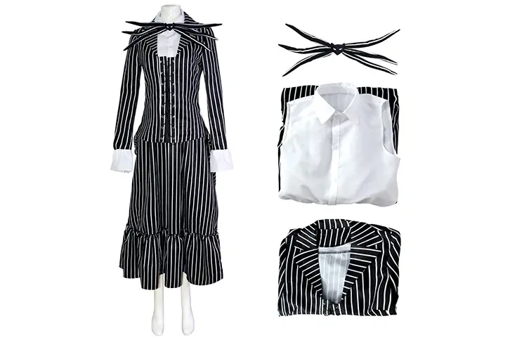 the nightmare before christmas jack skellington cosplay female set