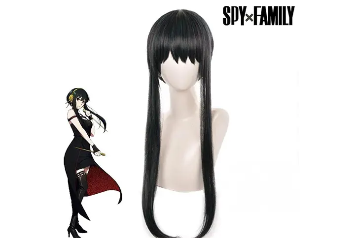 yor forger famliy red sweater cosplay costume wig