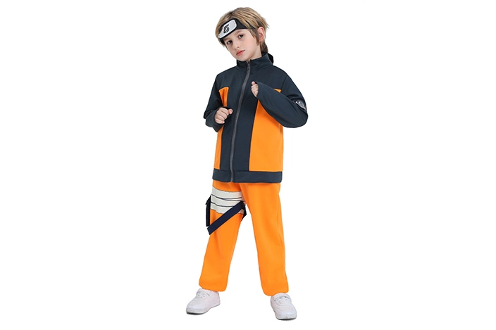 Video of Naruto Uzumaki Anime Cosplay for Kid